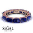 Eternity Emerald Hidden Sapphires Band - Ember No. 59 image 2