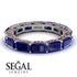 Eternity Emerald Hidden Sapphires Band - Ember No. 60 image 2