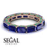 Eternity Emerald Hidden Sapphires Band - Ember No. 29 image 3