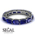 Eternity Emerald Hidden Sapphires Band - Ember No. 45 image 3
