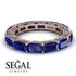 Eternity Emerald Hidden Sapphires Band - Ember No. 74 image 3