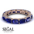 Eternity Emerald Hidden Sapphires Band - Ember No. 14 image 3