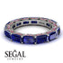 Eternity Emerald Hidden Sapphires Band - Ember No. 60 image 3