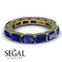 Eternity Emerald Hidden Sapphires Band - Ember No. 28 image 3