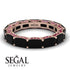 Eternity Emerald Hidden Black Diamonds Band - Ember No. 53 image 2