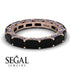 Eternity Emerald Hidden Black Diamonds Band - Ember No. 68 image 3