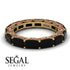 Eternity Emerald Hidden Black Diamonds Band - Ember No. 52 image 3