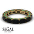 Eternity Emerald Hidden Black Diamonds Band - Ember No. 22 image 3