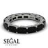 Eternity Emerald Hidden Black Diamonds Band - Ember No. 9 image 3