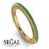 Eternity Emerald Micro Pave Channel Band - Raelynn No. 4 image 2