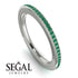 Eternity Emerald Micro Pave Channel Band - Raelynn No. 6 image 2