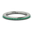 Eternity Emerald Micro Pave Channel Band - Raelynn No. 6 image 1