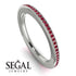 Eternity Ruby Micro Pave Channel Band - Raelynn No. 12 image 2