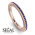 Eternity Sapphire Micro Pave Channel Band - Raelynn No. 14 image 2