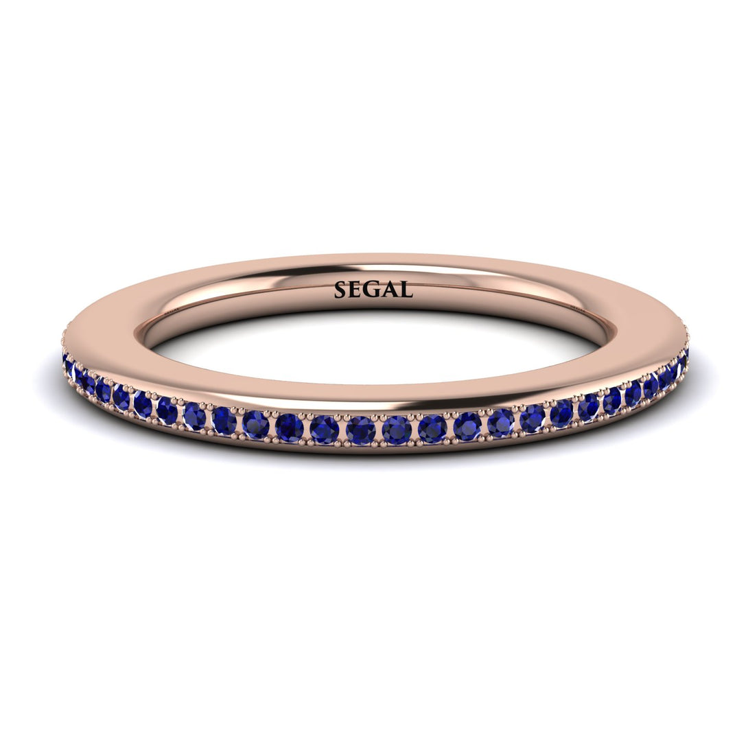 Eternity Sapphire Micro Pave Channel Band - Raelynn No. 14