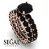 Fancy Black Diamond Bridal Set - Tessa No. 38 image 10