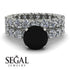Fancy Black Diamond Bridal Set - Tessa No. 9 image 2