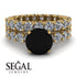 Fancy Black Diamond Bridal Set - Tessa No. 7 image 3