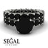 Fancy Black Diamond Bridal Set - Tessa No. 39 image 3
