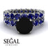 Fancy Black Diamond Bridal Set - Tessa No. 69 image 2