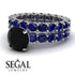 Fancy Black Diamond Bridal Set - Tessa No. 69 image 3