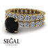 Fancy Black Diamond Bridal Set - Tessa No. 7 image 10