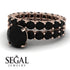 Fancy Black Diamond Bridal Set - Tessa No. 38 image 3