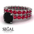 Fancy Black Diamond Bridal Set - Tessa No. 54 image 3