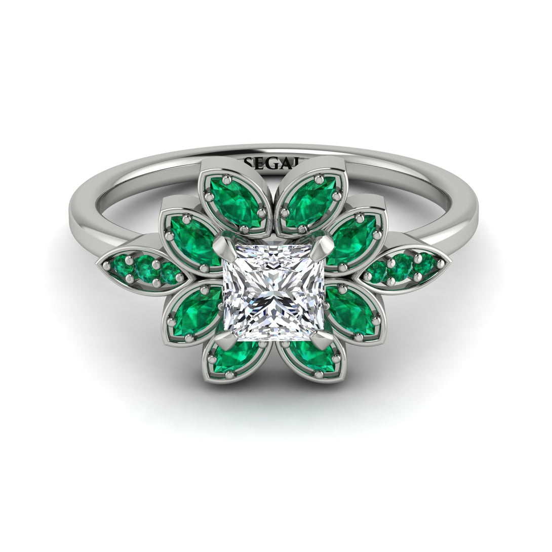 Floral Nature Inspired Diamond Ring - Carol No. 18