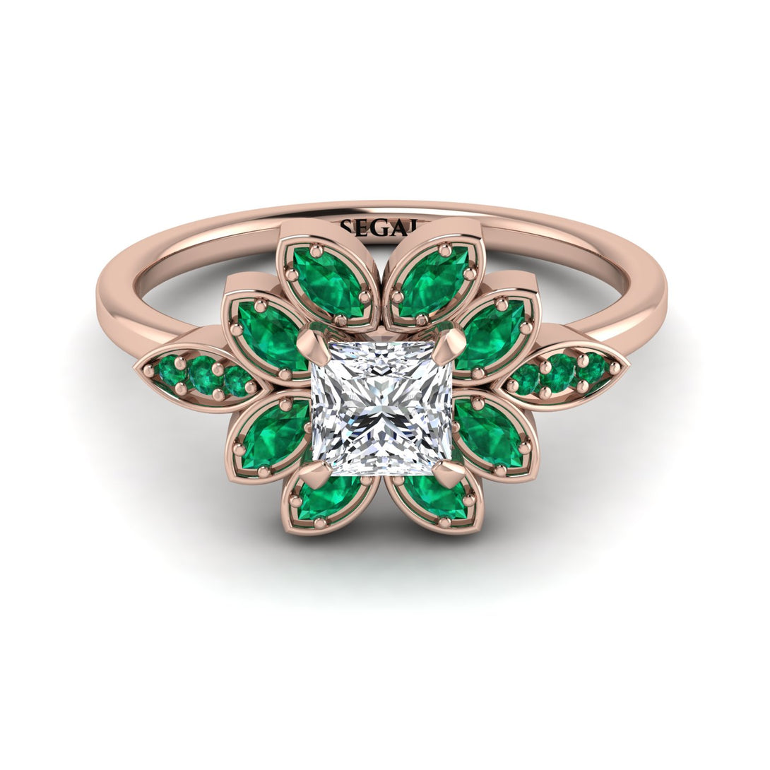 Floral Nature Inspired Diamond Ring - Carol No. 17
