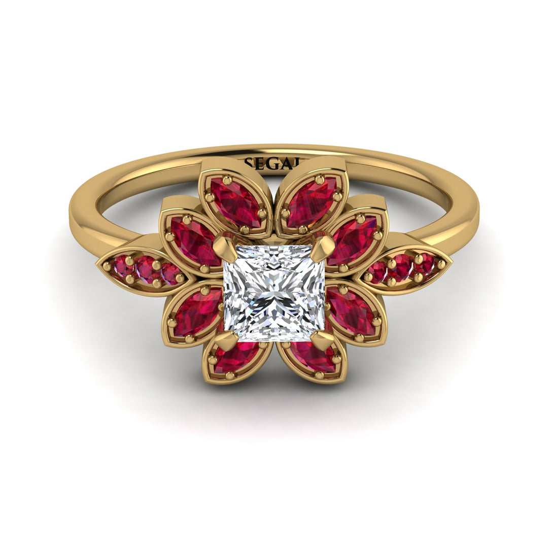 Floral Nature Inspired Diamond Ring - Carol No. 46