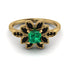 Floral Nature Inspired Emerald Ring - Carol No. 34 image 1