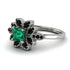 Floral Nature Inspired Emerald Ring - Carol No. 36 image 2