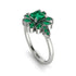 Floral Nature Inspired Emerald Ring - Carol No. 21 image 3