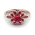 Floral Nature Inspired Ruby Ring - Carol No. 56 image 1
