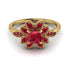 Floral Nature Inspired Ruby Ring - Carol No. 55 image 1