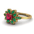 Floral Nature Inspired Ruby Ring - Carol No. 25 image 2