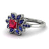 Floral Nature Inspired Ruby Ring - Carol No. 72 image 2