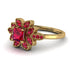 Floral Nature Inspired Ruby Ring - Carol No. 55 image 2