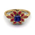Floral Nature Inspired Sapphire Ring - Carol No. 58 image 1