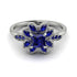 Floral Nature Inspired Sapphire Ring - Carol No. 75 image 1