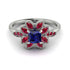 Floral Nature Inspired Sapphire Ring - Carol No. 60 image 1