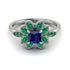 Floral Nature Inspired Sapphire Ring - Carol No. 30 image 1