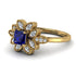 Floral Nature Inspired Sapphire Ring - Carol No. 13 image 2