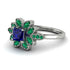 Floral Nature Inspired Sapphire Ring - Carol No. 30 image 2