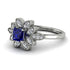 Floral Nature Inspired Sapphire Ring - Carol No. 15 image 2
