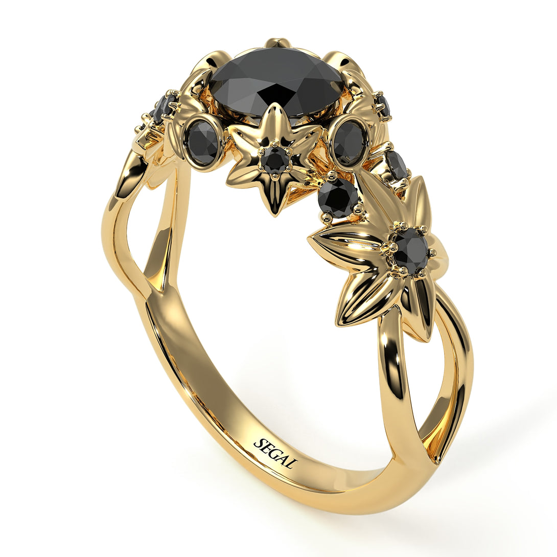 Flowers And Branches Diamond Ring - Katherine no. 16