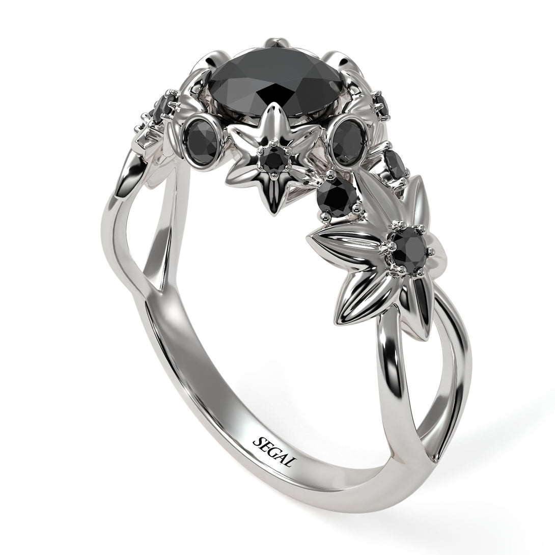 Flowers And Branches Diamond Ring - Katherine no. 18