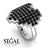 Full Heart Black Diamond Ring - Zara No. 9 image 2