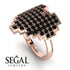 Full Heart Black Diamond Ring - Zara No. 8 image 2